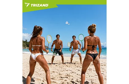 Zestaw do badmintona – 4 rakiety, 3 lotki i pokrowiec