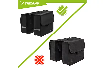 Podwójna wodoodporna torba rowerowa – 28 l