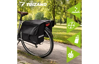 Podwójna wodoodporna torba rowerowa – 28 l