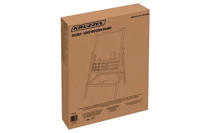 Dwustronna drewniana tablica dla dzieci 6w1 + akcesoria