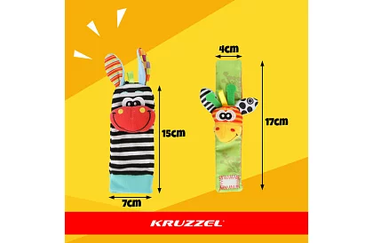 Zestaw grzechotek dla niemowląt od 0+