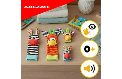 Zestaw grzechotek dla niemowląt od 0+