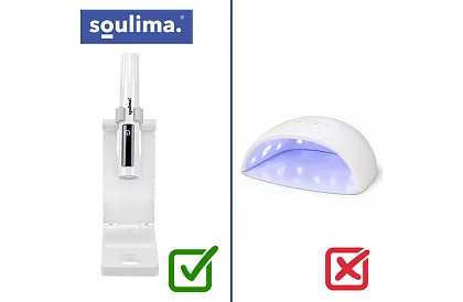 Przenośna lampa UV do paznokci + uchwyt
