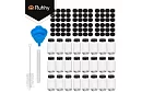 Zestaw 24 szklanych słoików na przyprawy 120 ml + etykiety
