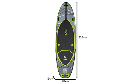 Paddleboard 335 cm – deska z wiosłem, siedziskiem, pompką i zestawem akcesoriów