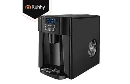 Domowy producent kostek lodu z LCD – sprężarkowy 12 kg/24 h – czarny