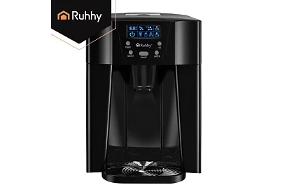 Domowy producent kostek lodu z LCD – sprężarkowy 12 kg/24 h – czarny