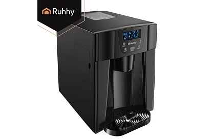 Domowy producent kostek lodu z LCD – sprężarkowy 12 kg/24 h – czarny
