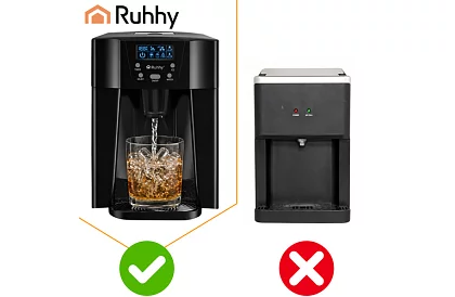Domowy producent kostek lodu z LCD – sprężarkowy 12 kg/24 h – czarny