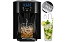 Domowy producent kostek lodu z LCD – sprężarkowy 12 kg/24 h – czarny