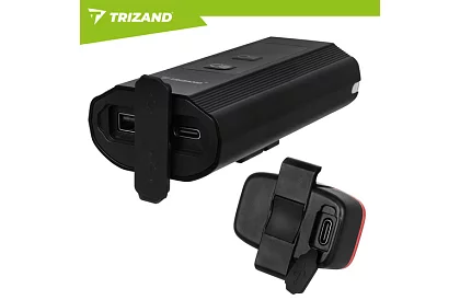 Zestaw świateł LED na rower – 1300 lm, 5200 mAh