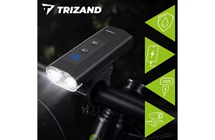 Zestaw świateł LED na rower – 1300 lm, 5200 mAh