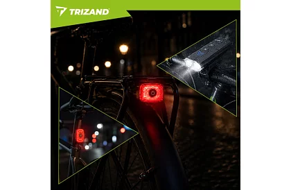 Zestaw świateł LED na rower – 1300 lm, 5200 mAh