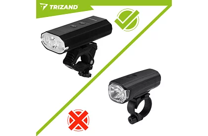 Zestaw świateł LED na rower – 1300 lm, 5200 mAh