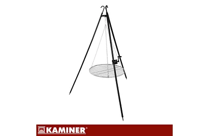 Grill trójnogowy z rusztem 70 cm – wiszący grill ogrodowy na ognisko