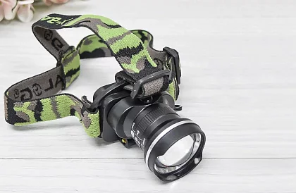 LED ładowana latarka czołowa BL6807 – ZOOM CREE LED 500 lm