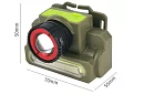 LED ładowana LED czołówka DOCOSS 2 w 1 - ZOOM – CREE LED + COB LED