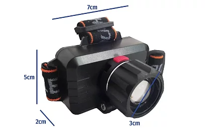 LED ładowana latarka czołowa BL1797 – ZOOM CREE LED