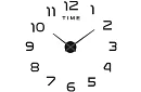 Zegar DIY na ścianę czarne – średnica 60 do 130 cm