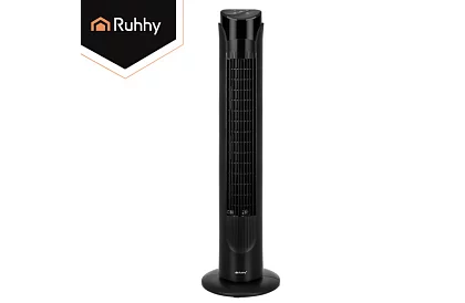 Wentylator kolumnowy oscylacyjny 83 cm, 45 W – czarny + pilot zdalnego sterowania