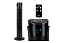 Wentylator kolumnowy oscylacyjny 83 cm, 45 W – czarny + pilot zdalnego sterowania