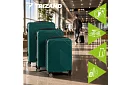 Zestaw 3 walizek podróżnych na kółkach 39 l, 70 l, 99 l – zielona