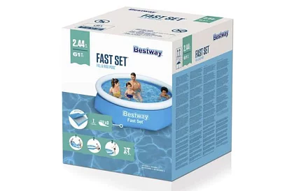 Basen rozprężny z nadmuchiwanym kołnierzem 244 × 61 cm – Bestway B57448