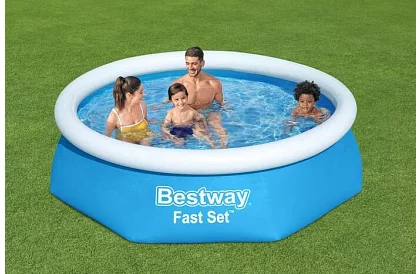 Basen rozprężny z nadmuchiwanym kołnierzem 244 × 61 cm – Bestway B57448