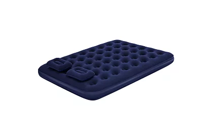 Materac dmuchany z pompką i poduszkami 203 × 152 × 22 cm – B67374
