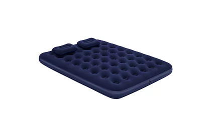 Materac dmuchany z pompką i poduszkami 203 × 152 × 22 cm – B67374