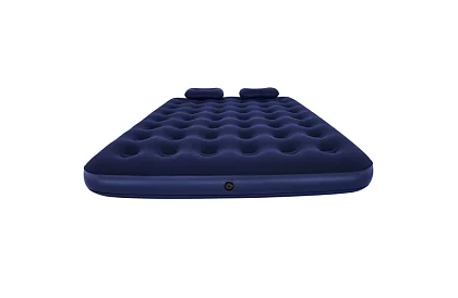 Materac dmuchany z pompką i poduszkami 203 × 152 × 22 cm – B67374