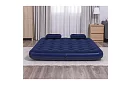 Materac dmuchany z pompką i poduszkami 203 × 152 × 22 cm – B67374