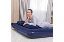 Materac dmuchany z pompką i poduszkami 203 × 152 × 22 cm – B67374