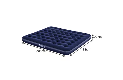 Materac dmuchany dla dwóch 203 × 183 × 22 cm – B67004