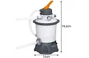 Basenowa pompa piaskowa 3028 l/h – 84 W - B58515