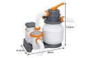 Basenowa pompa piaskowa 5678 l/h – 230 W - B58497