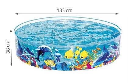 Basen rozprężny dla dzieci 183 × 38 cm – B55030