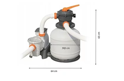 Basenowa pompa piaskowa 11 355 l/h – 500 W - B58486