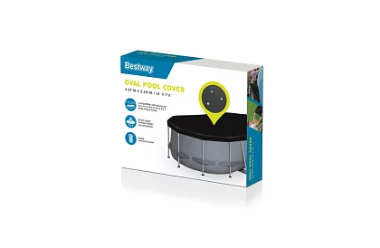 Pokrywa na basen ramowy 427 × 250 cm – termiczna osłona Bestway 58425