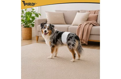Pieluchy dla psów chłonne majtki 12 szt. M - L – dla psów 46–60 cm
