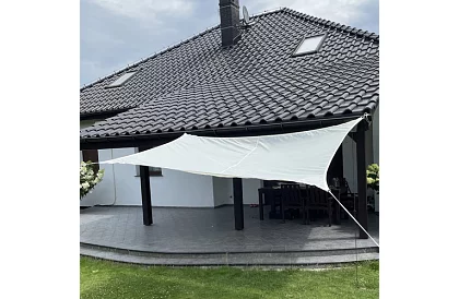 Zasłona przeciwsłoneczna 3 × 2 m – beżowa