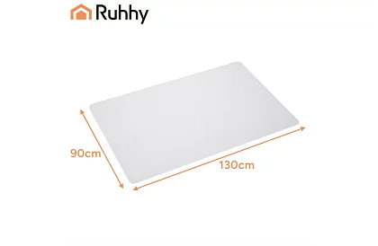 Podkład ochronny pod krzesło 90x130 cm - mleczny