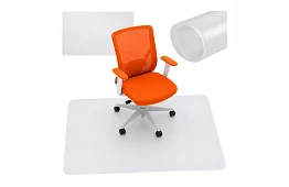 Podkład ochronny pod krzesło 90x130 cm - mleczny