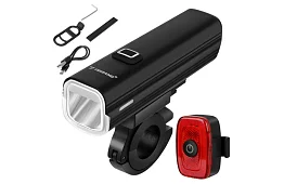 Zestaw świateł LED na rower 1000 lm, 4800 mAh