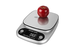 Waga elektroniczna kuchenna 5 kg - 0,1 g - stal nierdzewna