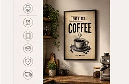 But first coffee - obraz - Najpierw kawa, potem wszystko inne 02
