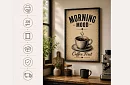 Morning mood - obraz - Poranny nastrój i kawa 05