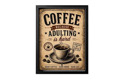 Coffee adulting - obraz - Kawa dla wymagającego życia 09