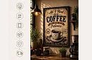 Need coffee - obraz - Kawa i cierpliwość w stylu retro 10