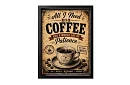 Need coffee - obraz - Kawa i cierpliwość w stylu retro 10
